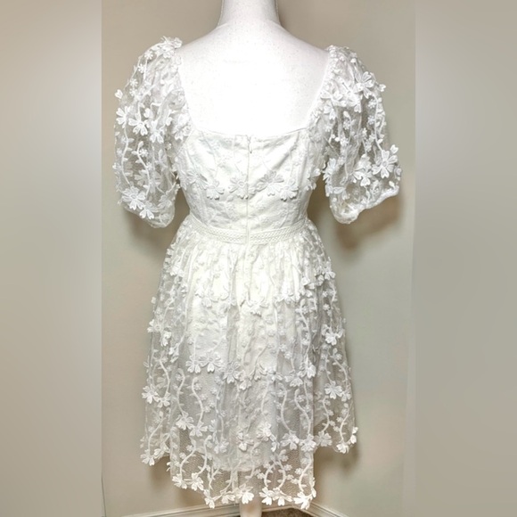Endless Rose Lace Bustier Mini Dress Women’s White Small NWOT - Picture 4 of 8